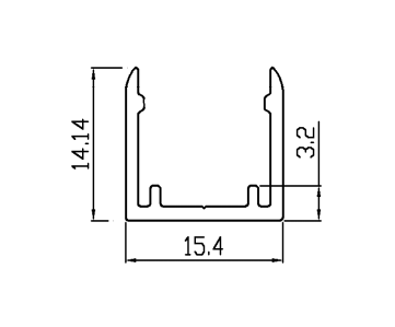 Алюминиевый профиль COLORS для NMT1312-Plus (AS-NMT1312A-1000)