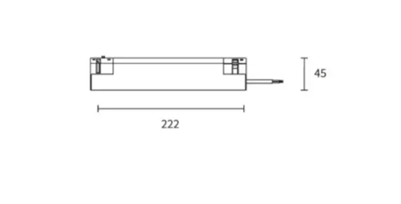 Блок живлення ALUMLED з підводом живлення 200W DC48V (ALMG-PS 200 WH)