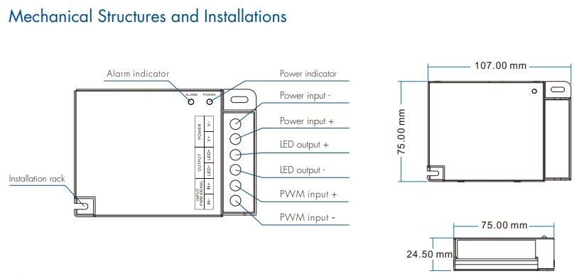 LED-повторитель DEYA 12-24VDC, 30A*1CH (EV1-X)
