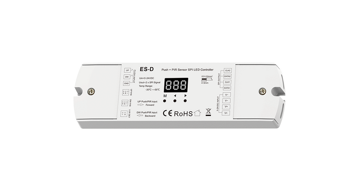 LED-контроллер DEYA с датчиком PIR+Dual Push 5-24VDC (ES-D)