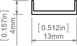 Рассеиватель KLUS LIGER  матовый черный, 1 метр