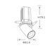 Точковий світильник ALUMLED LED CREE 7W 3000K 36&deg; 560LM RA90 (AL-V324 7W 3K WH)