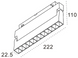 Світильник ALUMLED 12W 120&deg; Osram3030 960LM 3000К (ALMG-S102 12W 3K BK)