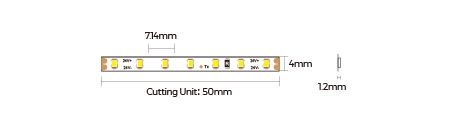 LED лента COLORS 140-2216-24V-IP20 6.6W 685Lm 3000K 5м (D6140-24V-4mm-WW)