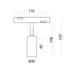 Светильник 3W 40&deg; CREE1304 240LM 4000К (ALMG-M03-1 4K GD)