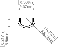 Рассеиватель LUK-10 матовый, 2 метра (KLUS_B17164M_2)