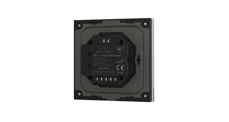 Сенсорна панель LED димера DEYA p контролером на 1 зону (T1-1), чорна