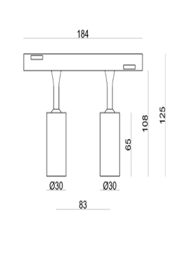 Светильник 2х3W 40&deg; CREE1304 240LM 4000К (ALMG-M03-2 4K GD)