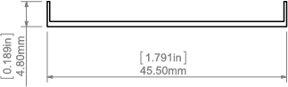 Розсіювач KLUS LIGER-50 матовий чорний, 2 метри (KLUS_B17086C_2)