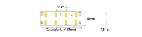 LED лента COLORS 192-2835-24V-IP20 18.9W 2810Lm 3000K 4м (D8192-24V-15mm-WW_4m)