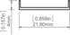Рассеиватель KLUS LIGER-22 матовый черный, 2 метра (KLUS_B17032C_2)