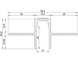 LED-профіль ширяючі лінії для стель з гіпсокартону "роздільний", 2 метра (ПЛГ-12-27-65)