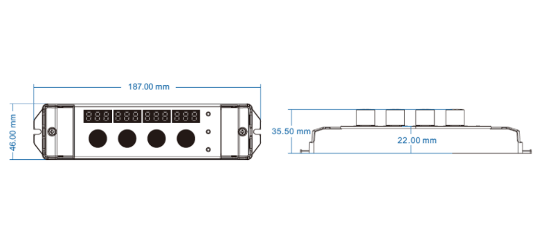 LED-контролер DEYA 12-24VDC, 4A*3CH (V3-K)