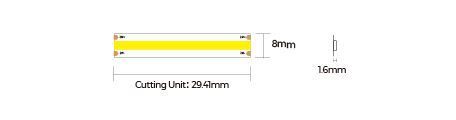 LED стрічка COLORS COB-24V-IP20 15W 1950Lm 4000K 5м (DF15-24V-8mm-V1-NW)