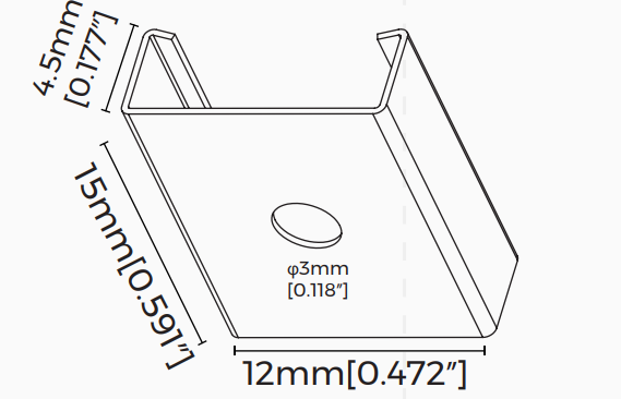 Стальная клипса COLORS для LS1010 (CP-36)