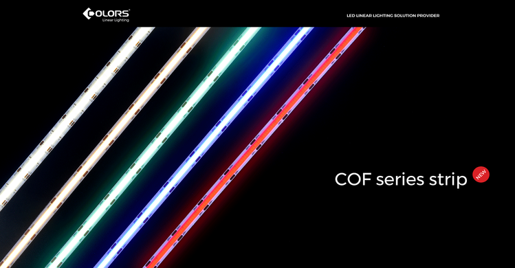 LED стрічка COLORS COB-12V-IP20 8W 960Lm 3000K 2,5м (DF8-12V-8mm-V1-WW)