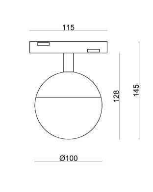 Светильник шар 7W 120&deg; Osram2835 560LM 4000К (ALMG-M21 4K BK)