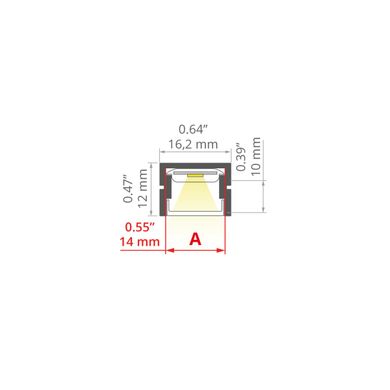 LED-профиль KLUS PDS-4-PLUS, 3 метра (KLUS_A01263A_3)