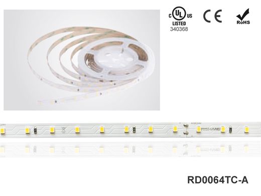 LED стрічка RISHANG 64-2835-24V-IP20 6W 960Lm 4000K 5м (RD0064TC-A-NW)