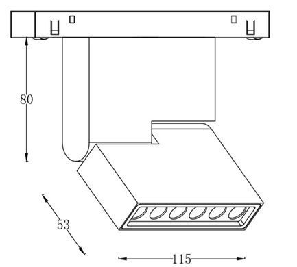 Светильник ALUMLED 12W 30&deg; Osram3030 840LM 3000К (ALMG-M11 12W 3K WH)