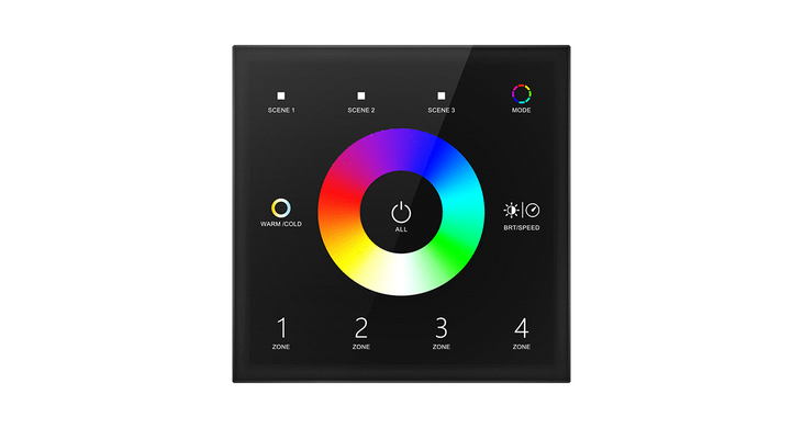 Пульт дистанційного керування DEYA 4 зони RGB+CCT (T15(Black))