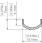 Розсіювач PDS-LUK матовий, 3 метри (KLUS_B17076M_3)