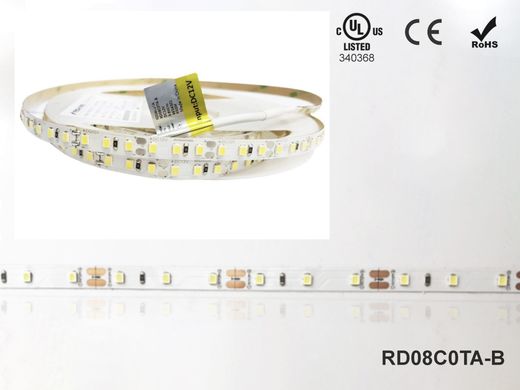 LED стрічка RISHANG 128-2835-24V-IP20 12W 1434Lm 3000K 5м (RD00C8TC-A-WW)