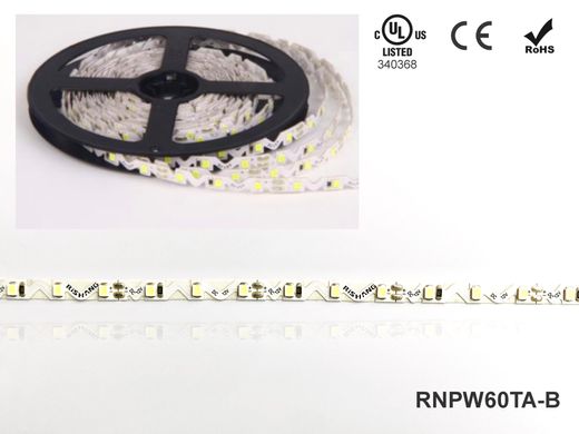 LED лента RISHANG 60-2835-12V-IP65 3D 6W 485Lm 6000K 5м (RNPW60TA-B-W)