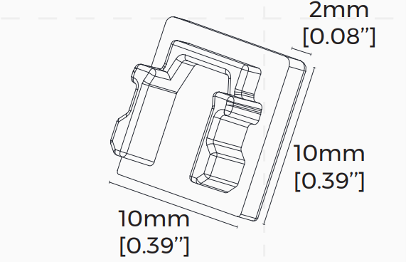Комплект закінчень COLORS для профілю LS1010 (EC-LS1010FBH)