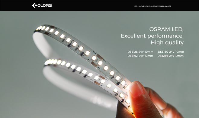 LED стрічка COLORS 192-2835-24V-IP20 25W 3700Lm 4000K 5м (DS8192-24V-12mm-NW)