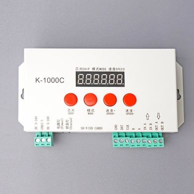 LED-контролер COLORS RGB K-1000C 5-24VDC,1CH*1024(SPI)/1CH*512(DMX)(K-1000C)