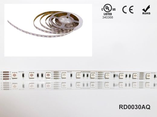 LED стрічка RISHANG 30-5050-12V-IP20 6.48W RGB 5м (RD0030AQ)
