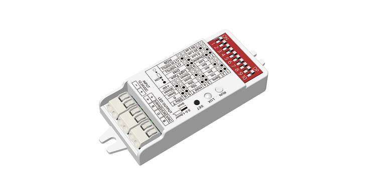 LED-контролер DEYA Мікрохвильовий датчик руху+RF 12-24VDC, 2A*3CH (V3-PM)