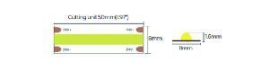 LED стрічка COLORS COB-24V-IP20 7.2W 800Lm 4000K 5м (DRF6-24V-8mm-V1-NW)