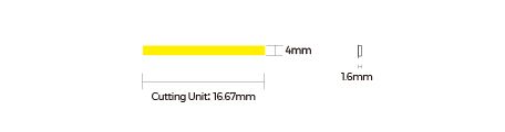 LED стрічка COLORS COB-24V-IP33 10W 760Lm 4000K 5м (DF7-24V-4mm-NW)