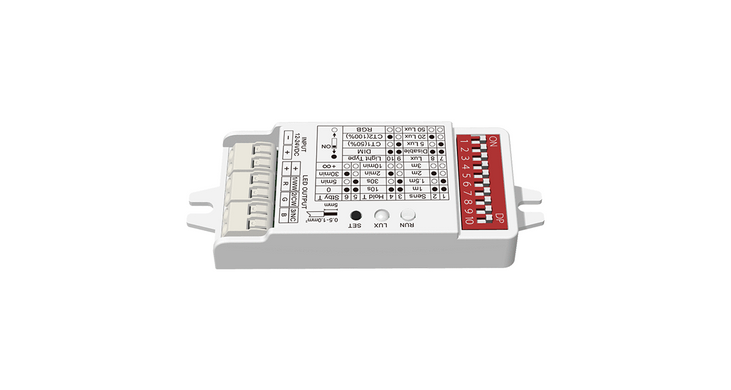 LED-контролер DEYA Мікрохвильовий датчик руху людини+RF 12&ndash;24VDC, 2A*3CH (V3-PE)