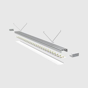 LED-профіль ALUMLED врізний з розсіювачем 2м (LT2610_2)