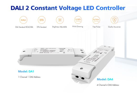 LED-димер DEYA 12-24VDC, 15A*1CH DT6 (DA1)