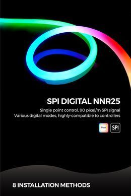 Гнучкий неон COLORS 24V IP65 10W Green 5м (NNR25-G)
