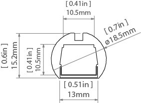 LED-профиль KLUS OLEK, 3 метра