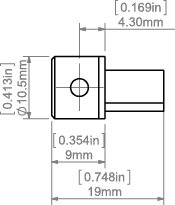 Заглушка-проводник PIKO-O (KLUS_C28223C7012)