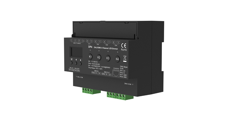LED-диммер DEYA 4CH*12A 12-48VDC DALI/DMX (DP4)
