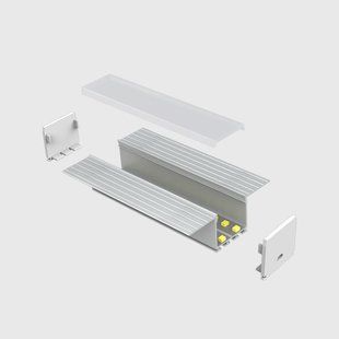 LED-профіль ALUMLED врізний з розсіювачем 2м (LP66251_2)