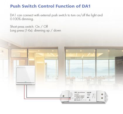 LED-диммер DEYA 12-24VDC, 5A*4CH(DA4)