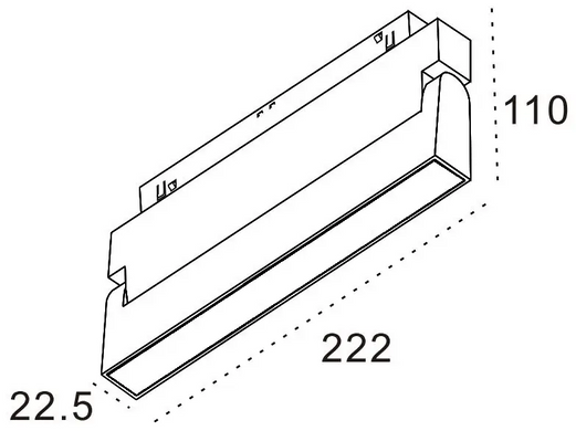 Светильник ALUMLED 12W 120&deg; Osram3030 960LM 4000К (ALMG-S104 12W 4K BK)