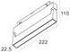 Светильник ALUMLED 12W 120&deg; Osram3030 960LM 4000К (ALMG-S104 12W 4K BK)