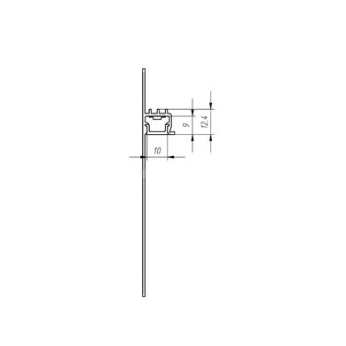 Плинтус для контурной подсветки, 3 метра (ПЛ112_3)