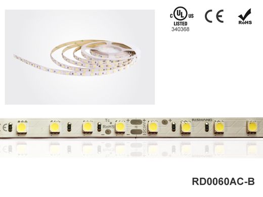 Светодиодная лента RISHANG 60-5050-24V-IP20 10.8W 2700K/6500K 5 м(RD0060AC-B-MW)